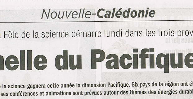 Les Nouvelles – A l&rsquo;échelle du Pacifique