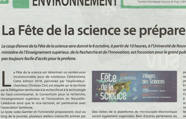 Demain en Nouvelle-Calédonie : La Fête de la Science se prépare