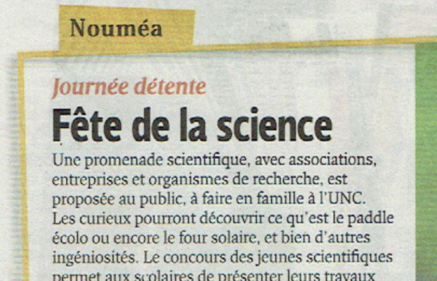 Les Nouvelles : Fête de la Science