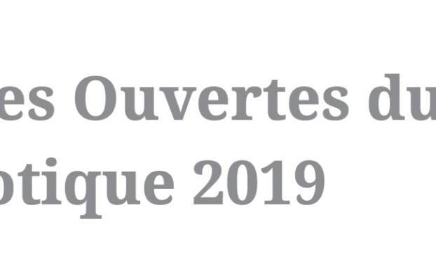 Portes Ouvertes du Club Robotique 2019